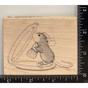 NEW 1999 House-Mouse Designs Rubber Stamp Amanda Shines 366G Stampa Rosa Beauty